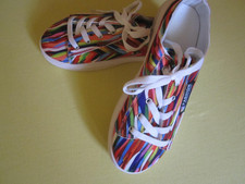 bunter Stoff Sneaker/Sabot Gr. 40 NEU