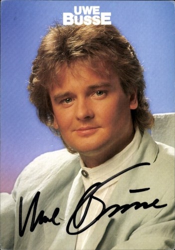 Autogrammkarte sänger uwe - autogrammkarte,