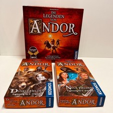Kosmos - Die Legenden von Andor - Basisspiel + 2 x Erweiterung - Vollständig GUT