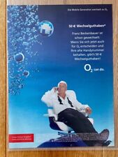 O2 Franz Beckenbauer Eames Stuhl Chair Miller 2003 Vintage Ad Werbung Reklame