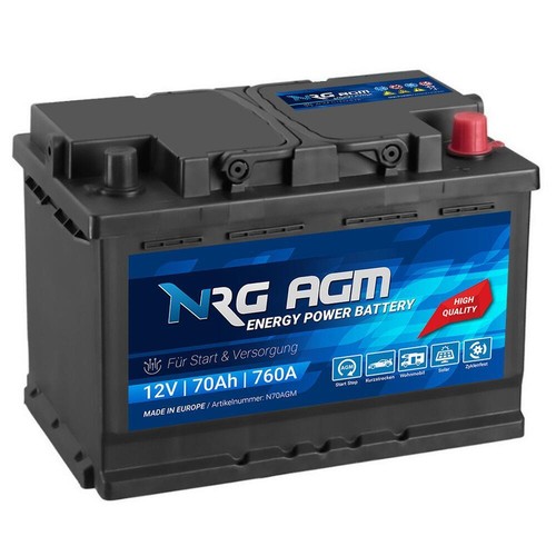 Nrg agm autobatterie 12v 70ah - agm,
