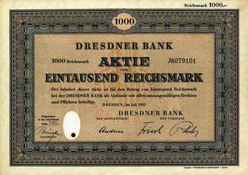 Dresdner bank berlin - dresdner, 1933