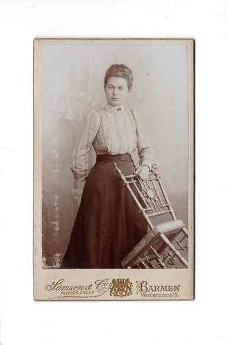 Cdv foto damenportrait feine - damenportrait,