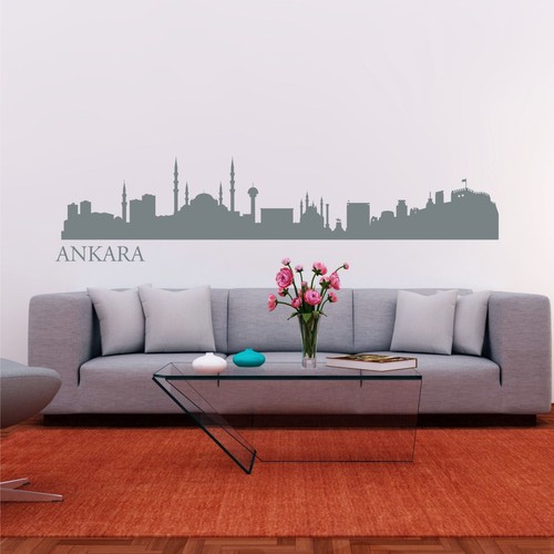 Wandtattoo skyline ankara - skyline,
