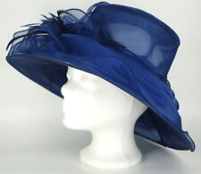 Eleganter Damenhut Brauthut Organzahut mit Federn Hochzeit von McBurn Gr.: 54-57