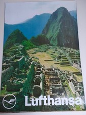 Poster Lufthansa Machu Picchu