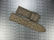 26Mm PYTHON Haut Leder Armband Mit Deployment Für PANERAI Charcoal Brown X