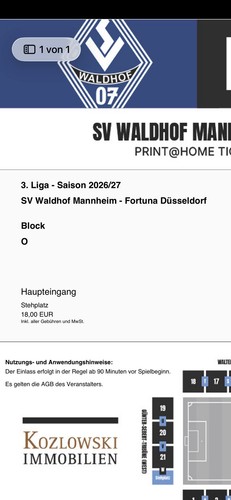 Tickets für waldhof - tickets,