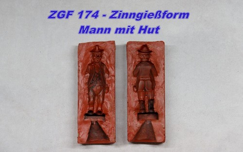 Zinngießform wandersmann - zinngießform,