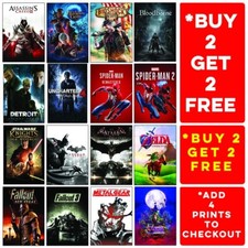 Gaming Poster Drucke A3 voll