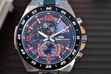Casio Edifice Toro Rosso EFR-564TR-2ADR Herrenuhr aus Edelstahl mit blauem...
