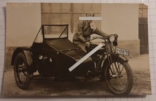 Foto Motorrad Gespann DKW NSU ARDI Zündapp Wanderer ? mit Beiwagen APS Dresden