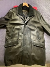 Lederjacke-/Mantel Herren, Kapraun Gr. 60- 3xl, schwarz mit herausn. Innenflies