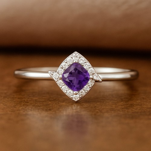 Amethyst mit diamant 925 - diamant,