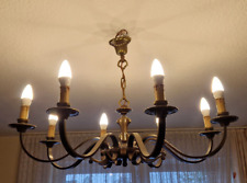 Antiker Kronleuchter Bronze/Messing 8 Flammig