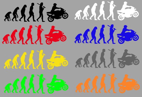 Aufkleber motorrad evolution - aufkleber,