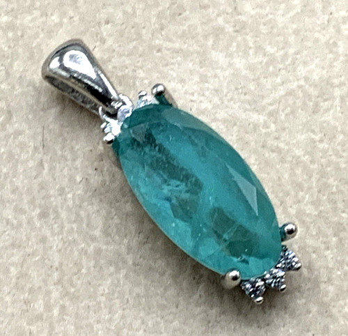 Anhänger paraiba turmalin - turmalin, &