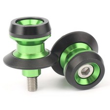 8MM Schwenkspulen Standschraube Schieber für Suzuki GSXR 600 YAMAHA YZF R6 Grün