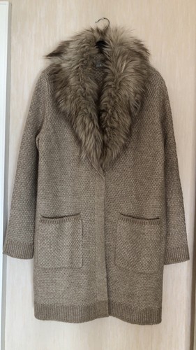 Damen strickmantel mit - damen,