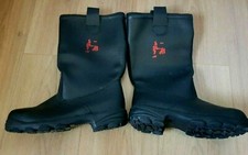 EWS Feuerwehrstiefel Sicherheitsstiefel Lederstiefel Schaftstiefel 92001 Gr.39 N