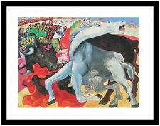 Pablo Picasso Poster Kunstdruck Bild im Alu Rahmen Der Stierkampf 40x50cm Neu