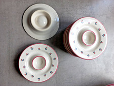 6 Pfalzkeramik Winterling Bärenliebe Keramik Eierbecher m. Ablage Vintage