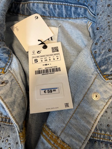Zara jeansjacke mit strass - mit,