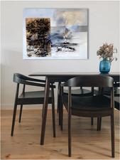 Leinwandbild Gemälde Abstrakt Unikat Original handgemalt mit Struktur signiert