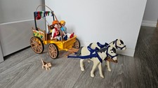 Playmobil Reiterhof Pferdekutsche 4186 sehr guter Zustand