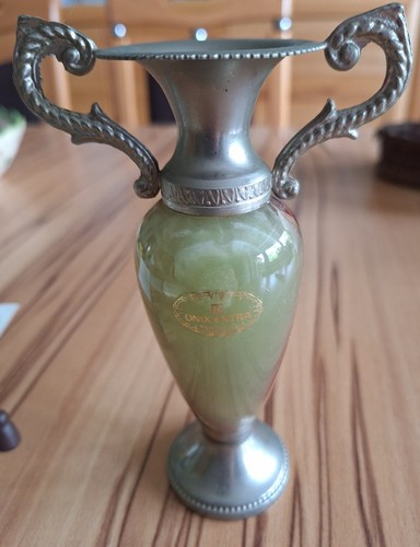 Vintage onyx vase 1950 1970 - vintage,