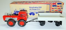Spur HO   Dieseltraktor D4K mit Hänger E5-2