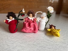 4 WALDORFPÜPPCHEN handgearbeitet für Jahreszeitentische (Frühling)