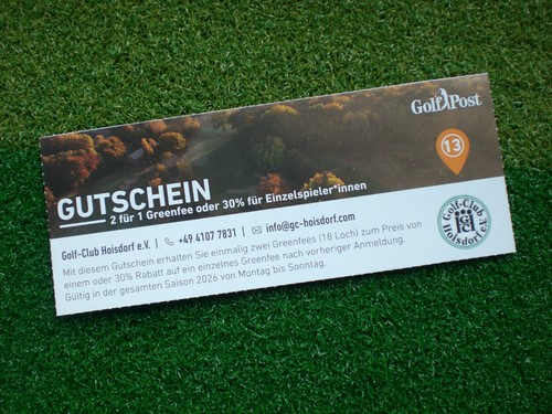 Golf greenfee gutschein 2026 - golf,