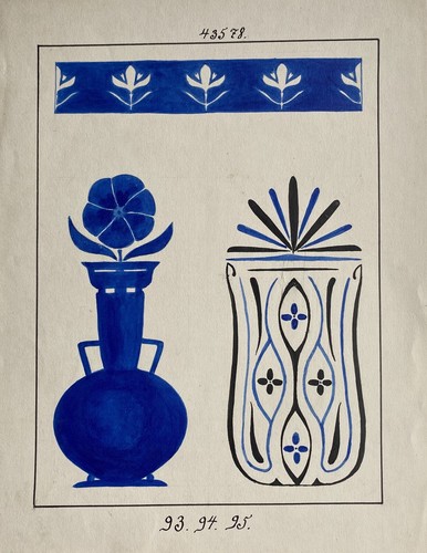 Jugendstil entwurf skizze - jugendstil,