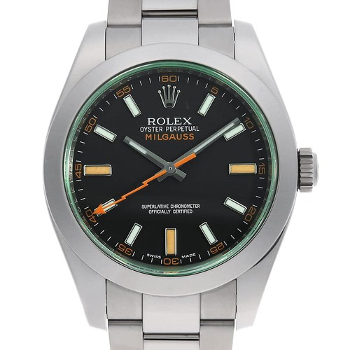 Rolex milgauss green - rolex, glass