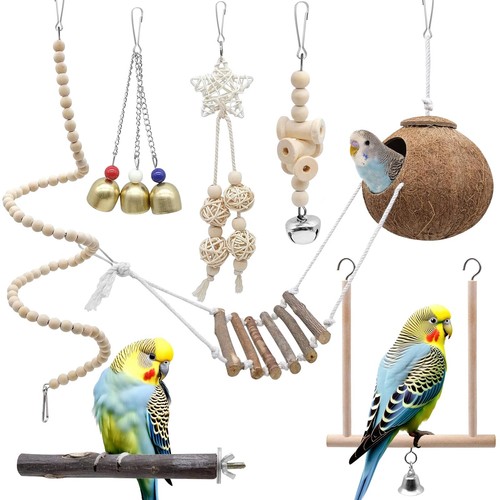 Vogelspielzeug set holz - vogelspielzeug,