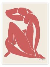 Poster Red Nude - Henri Matisse
