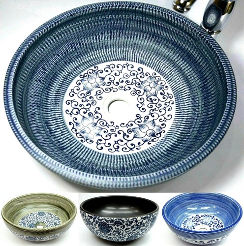 Vintage gemusterte kasbah rund - gemusterte,