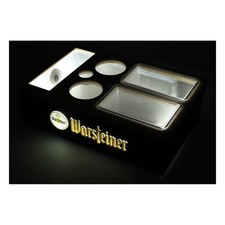 Warsteiner Bier LED Leuchtreklame Bluetooth Lautsprecher Snackbox Servierbox