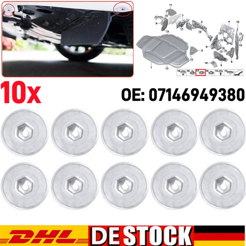 10x hitzeschutz befestigungs - hitzeschutz,
