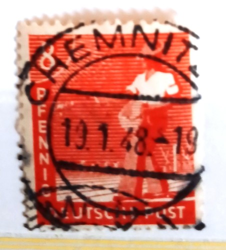 Briefmarke deutsche post - briefmarke,