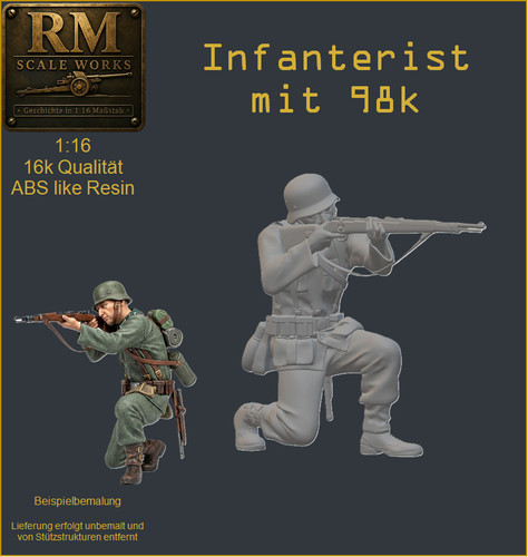 Ww2 wehrmacht figur - 1:16,