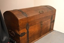 Antike barock truhe runddeckel - antike,