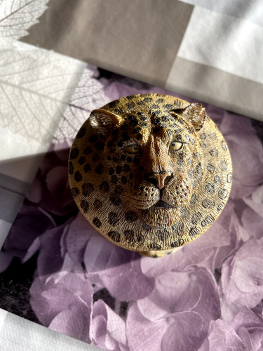 Leoparden dose schmuckdose - leoparden,