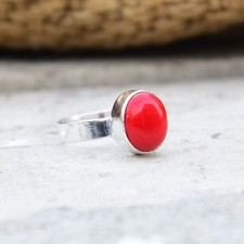 Rote koralle edelstein - edelstein, 925