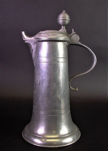 Antike zinnkanne dat 1775 - ,