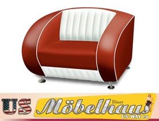 SF-01-CB Ruby Fifties Style Designer Sofa Wohnzimmer Sessel Retro 50er Jahre 