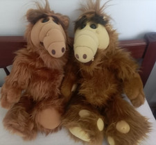 2x Alf XXL Plüschtier Alien Production Kuscheltier Figuren  vintage toy retro TV