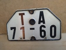 Nummernschild Kennzeichen Motorrad  Oldtimer AWO EMW BK alt orig. DDR Annaberg 
