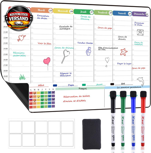 Magnetischer familien kalender - familien,